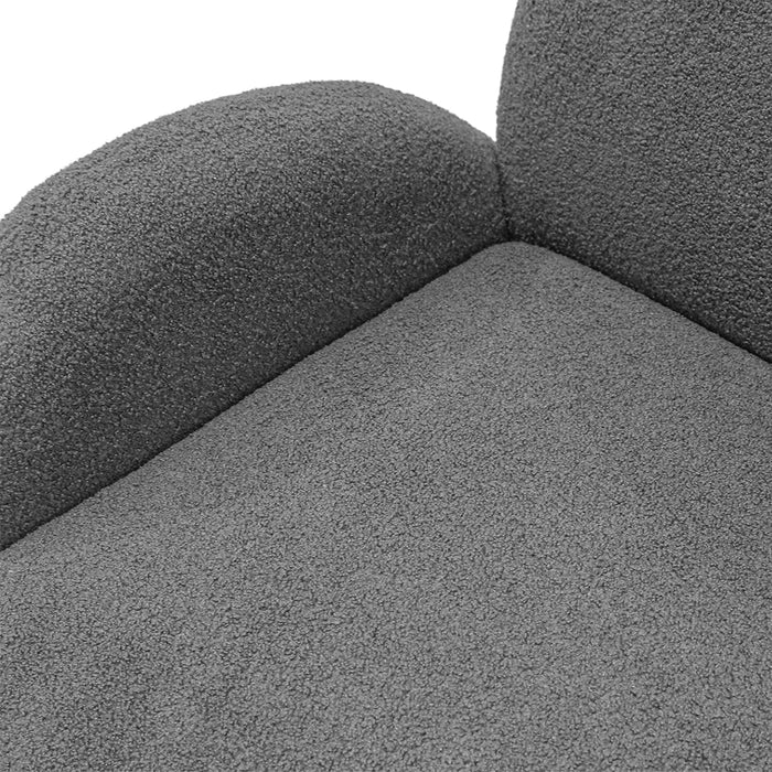 Cloud Sofa 3 Seater Sherpa Fleece Grey