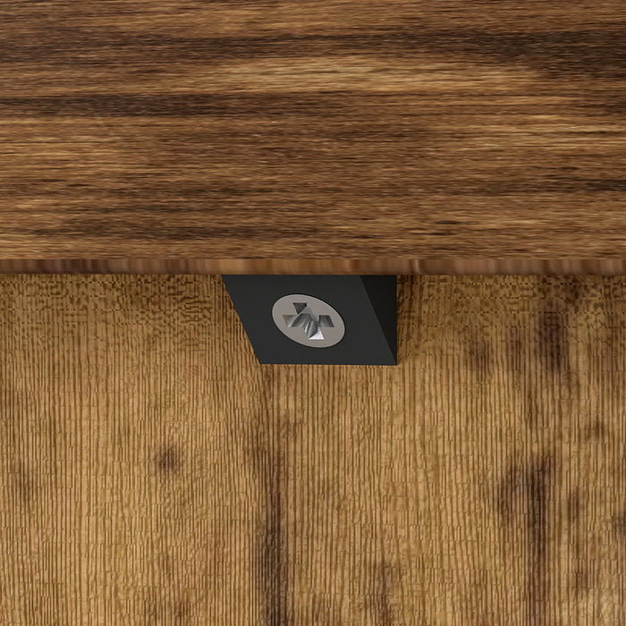 Goslash Picks 6 Tier Book Shelf Adjustable Shelves Walnut