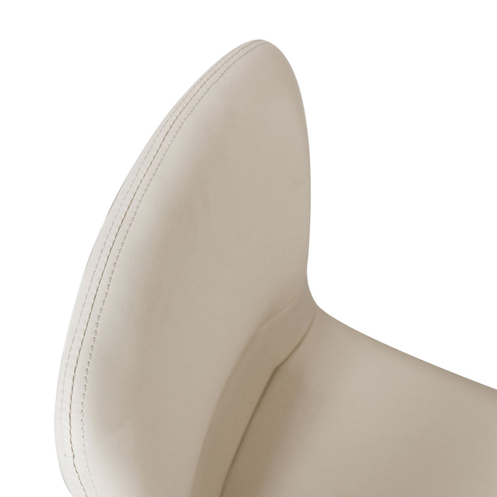 Stackable Dining Chairs Kitchen Beige Set Of 8