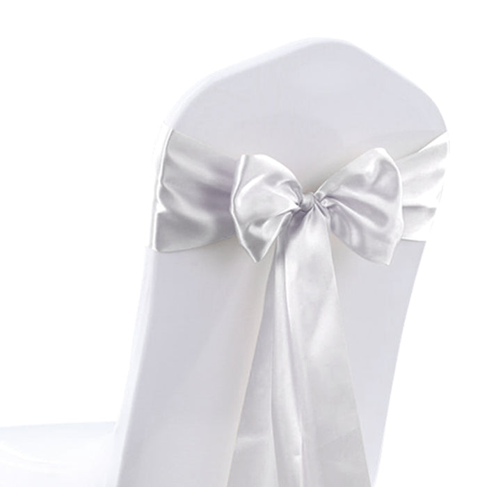 Goslash Picks 50X Satin Chair Sashes Cloth Cover Wedding