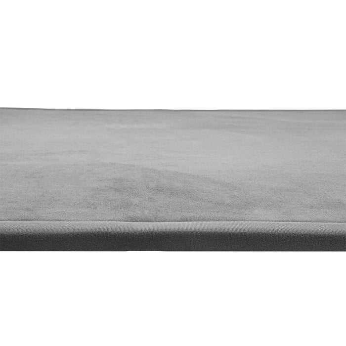 Goslash Picks Coral Velvet Area Rugs Large Mat 150X200Cm Grey