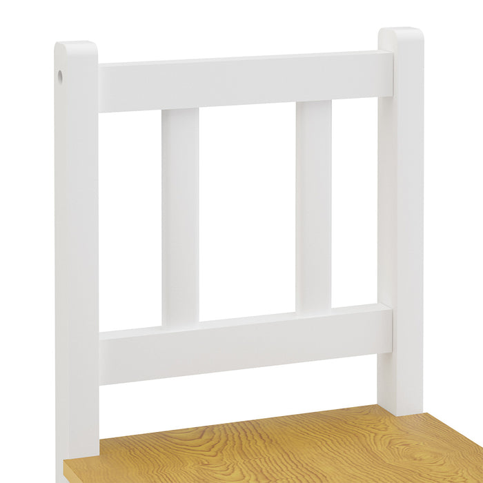 Goslash Picks Kids Table And Chairs Set Wooden 3Pcs Study Play