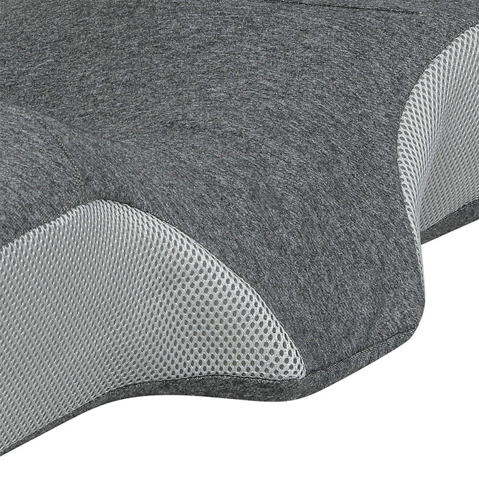 Goslash Picks Memory Foam Pillow Pillowcase Supprt Grey Rebound - 67cm x 35cm x 8.5cm/12cm