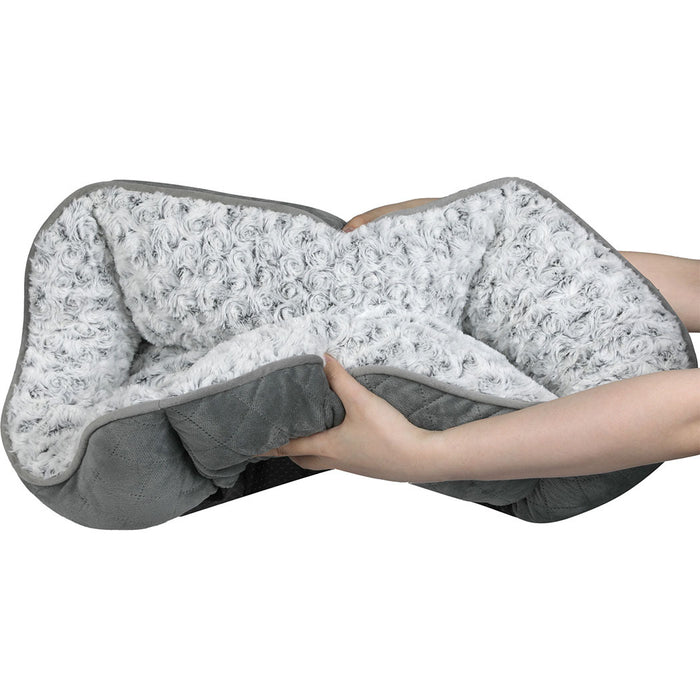 Goslash Picks Pet Dog Calming Bed Fluffy Washable Cushion L