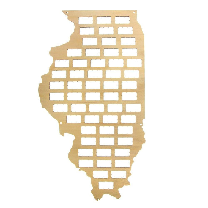 Illinois Wine Cork Map