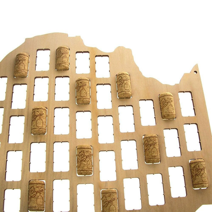 Illinois Wine Cork Map
