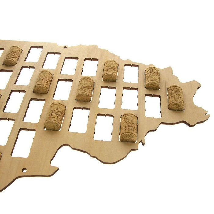 Illinois Wine Cork Map