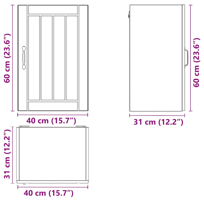 Kitchen Wall Cabinet Lucca Glossy Look White Engineered Wood Nptink