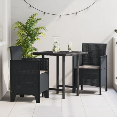 Garden Chairs With Cushions 2 Pcs Anthracite Poly Rattan Naiaak