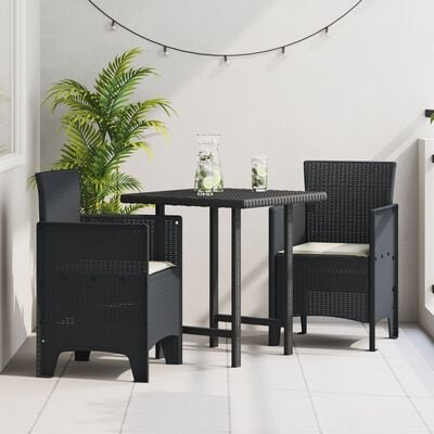 Garden Chairs With Cushions 2 Pcs Anthracite Poly Rattan Naiapx