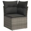 6 Piece Garden Sofa Set With Cushions Grey Poly Rattan Txoillb