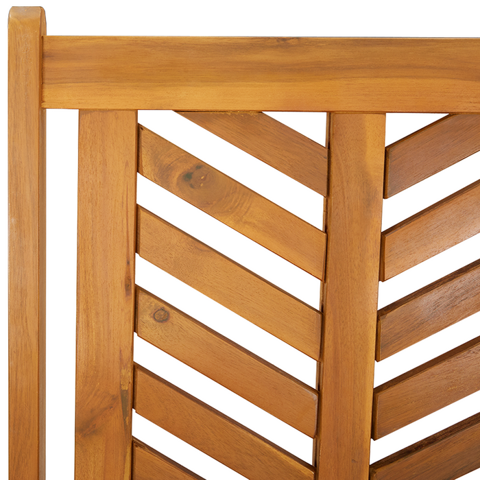 Garden Bistro Set 3 Pcs Brown Solid Acacia Wood Topaoxb