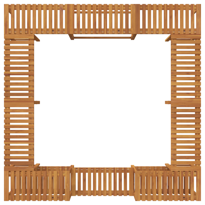 Hot Tub Surround Brown 230 X 230 Cm Tttaila