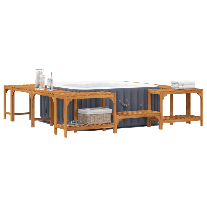 Hot Tub Surround Brown 230 X 230 Cm Tttaila