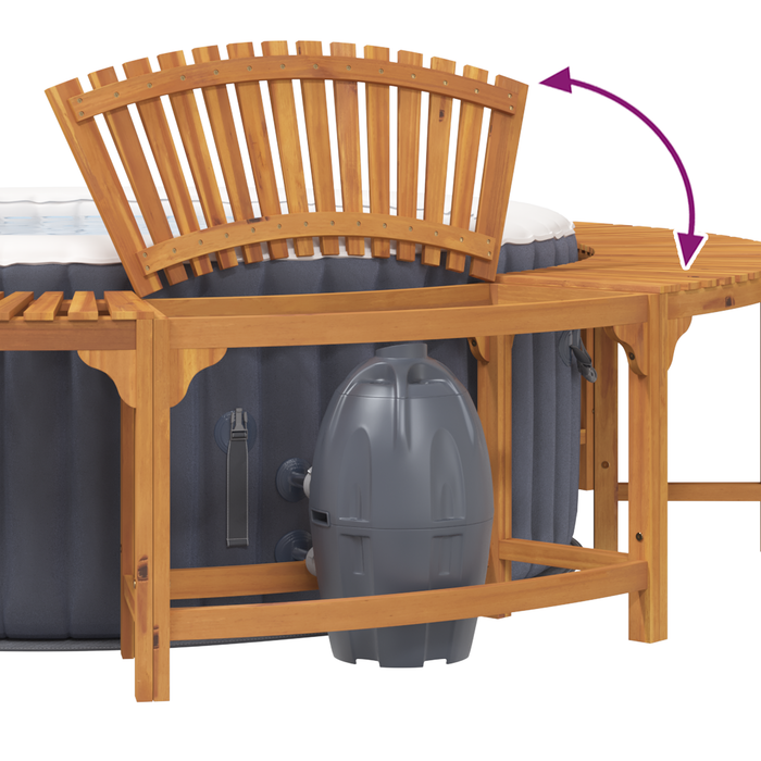 Hot Tub Surrounds Brown Ø255 Cm Tttaili