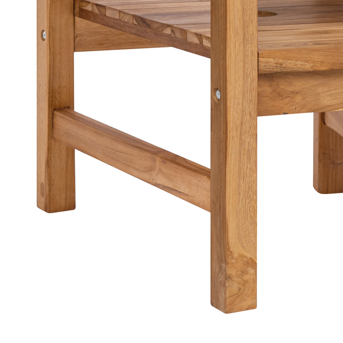 Outdoor Chairs Brown 152 X 63 X 89 Cm Solid Teak Wood Axbbokpi