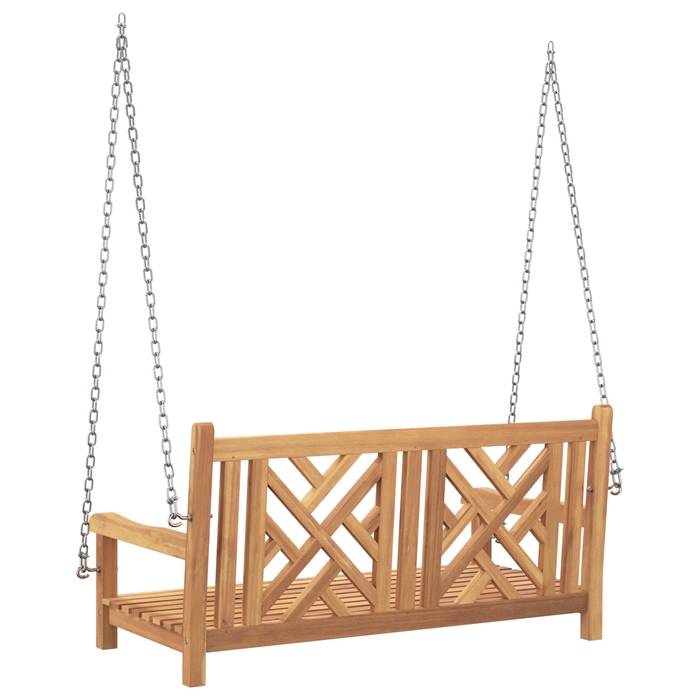 Swing Bench Other Brown 114 X 60 X 64 Cm Solid Teak Wood Axbboklk