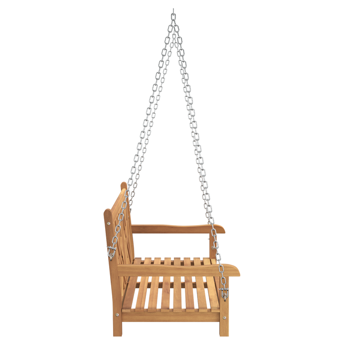Swing Bench Other Brown 114 X 60 X 64 Cm Solid Teak Wood Axbboklk