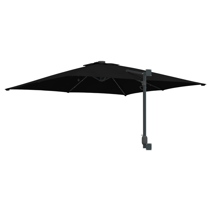 Garden Parasol Black 248.5 X 247.5 X 160 Cm Fabric Axbbtxpi