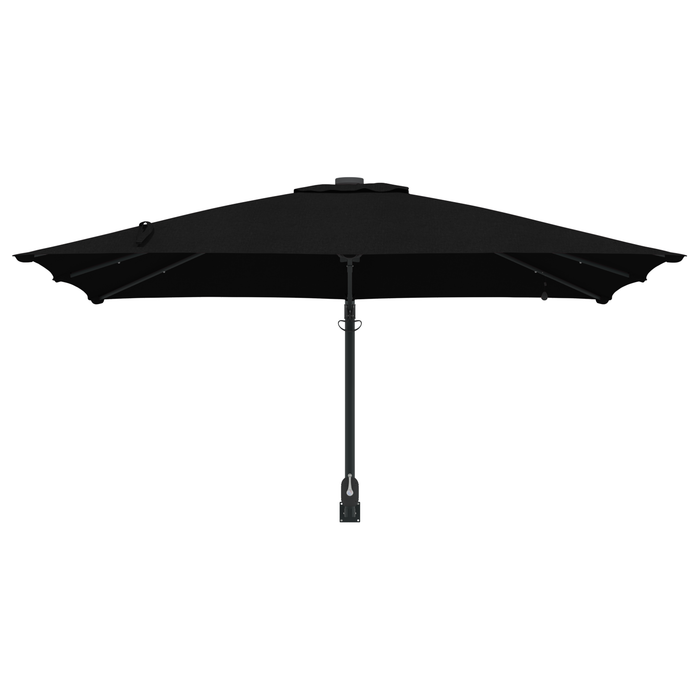 Garden Parasol Black 248.5 X 247.5 X 160 Cm Fabric Axbbtxpi