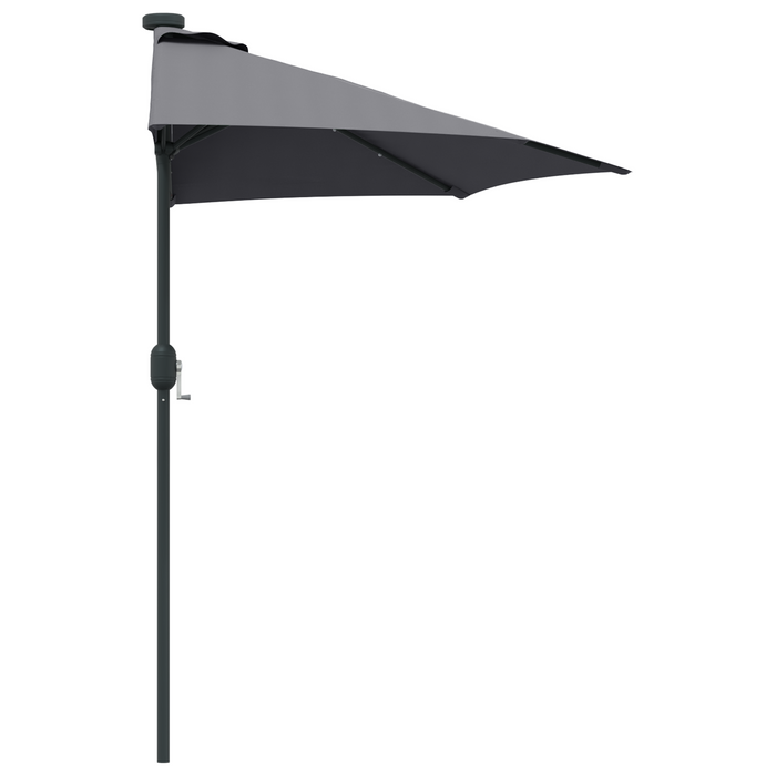 Garden Parasol Anthracite 294 X 150 X 223 Cm Fabric Axbbtxlo