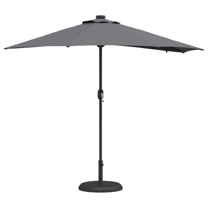 Garden Parasol Anthracite 294 X 150 X 223 Cm Fabric Axbbtxlo