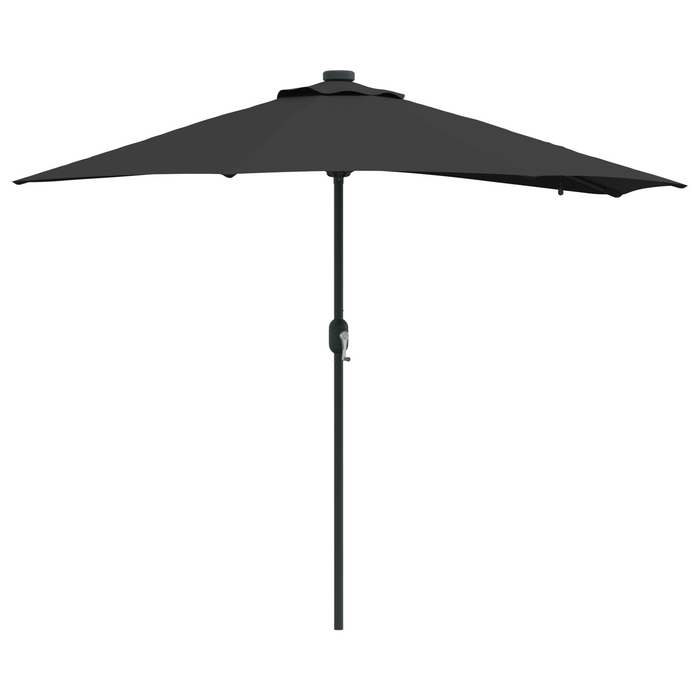 Garden Parasol Black 294 X 150 X 223 Cm Fabric Axbbtxlp