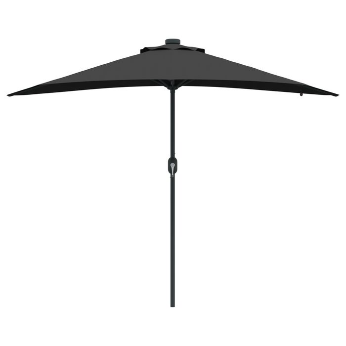 Garden Parasol Black 294 X 150 X 223 Cm Fabric Axbbtxlp