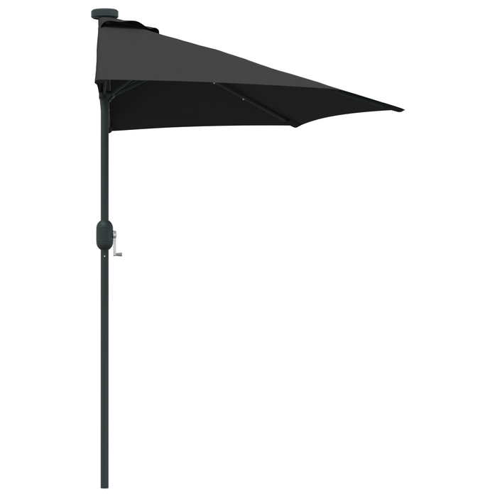 Garden Parasol Black 294 X 150 X 223 Cm Fabric Axbbtxlp
