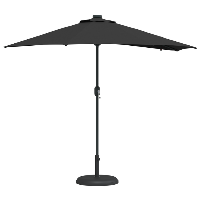 Garden Parasol Black 294 X 150 X 223 Cm Fabric Axbbtxlp