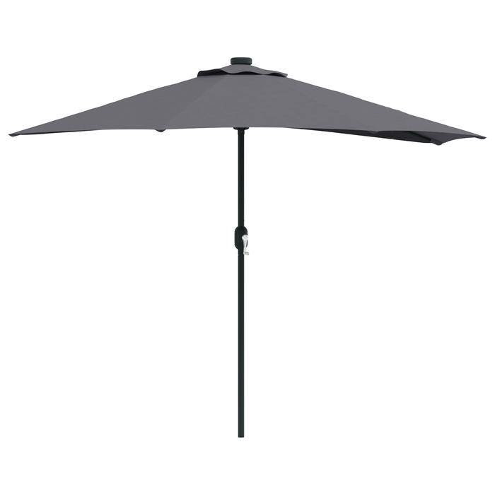 Garden Parasol Anthracite 294 X 150 X 224 Cm Fabric Axbbtxlk