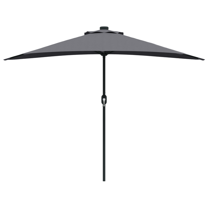 Garden Parasol Anthracite 294 X 150 X 224 Cm Fabric Axbbtxlk