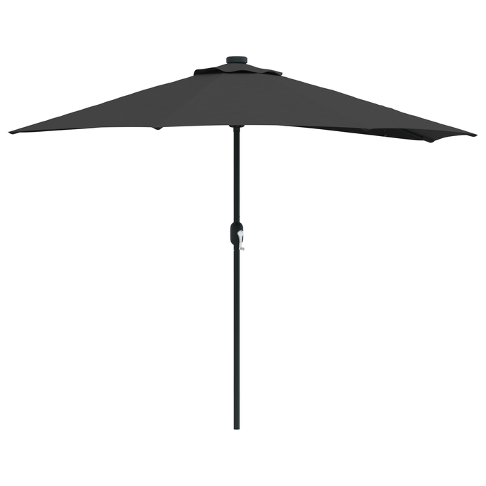 Garden Parasol Black 294 X 150 X 224 Cm Fabric Axbbtxit