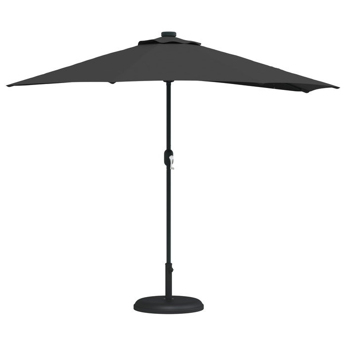 Garden Parasol Black 294 X 150 X 224 Cm Fabric Axbbtxit