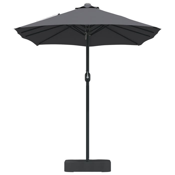 Garden Parasol Folding Anthracite 385 X 209 X 244 Cm Fabric Axbbtxii
