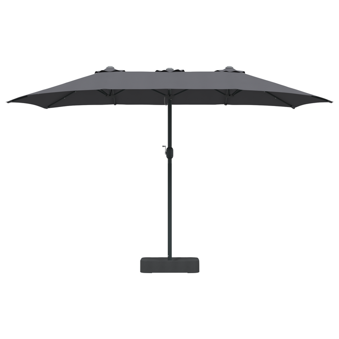 Garden Parasol Folding Anthracite 385 X 209 X 244 Cm Fabric Axbbtxnp
