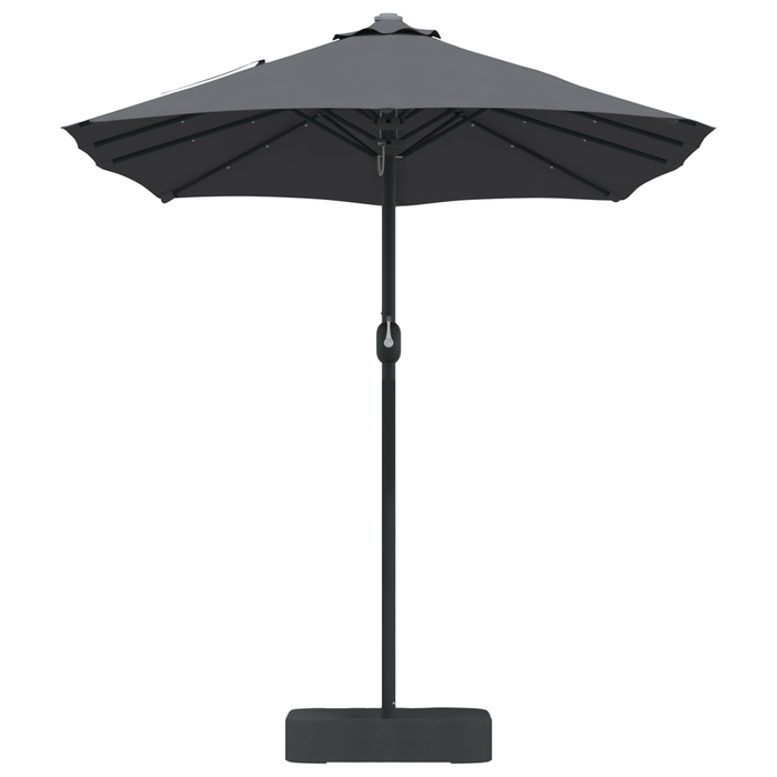 Garden Parasol Folding Anthracite 385 X 209 X 244 Cm Fabric Axbbtxnp