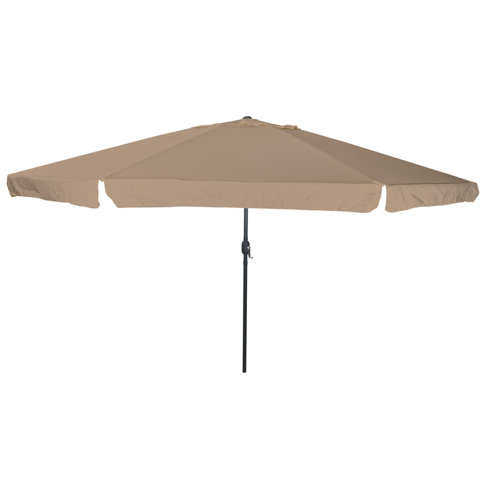 Garden Umbrella 395X245 Cm Taupe Axbbtltk