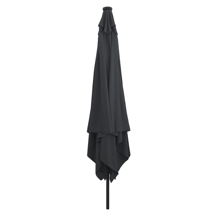 Square Garden Umbrella With Led Lights 295X245 Cm Charcoal Axbbtllx