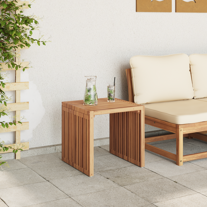 Garden Side Table 45X42.5X45 Cm Solid Wood Teak Axbbltpx