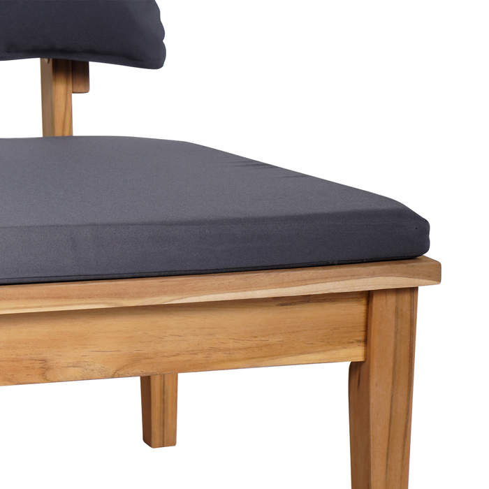 2 Piece Garden Bench Set Solid Wood Teak Axbbltkk