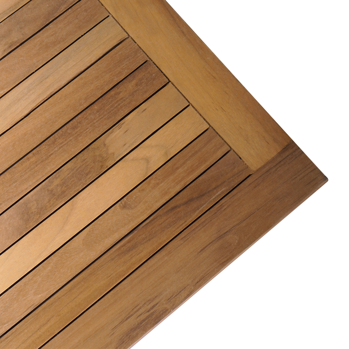 Garden Table 60X60X30 Cm Solid Wood Teak Axbblabb