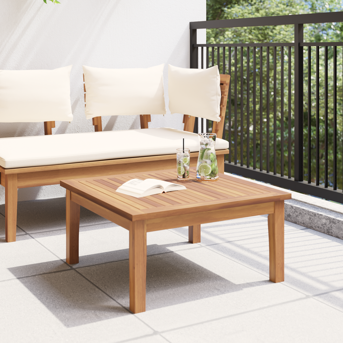 Garden Table 60X60X30 Cm Solid Wood Teak Axbblabb