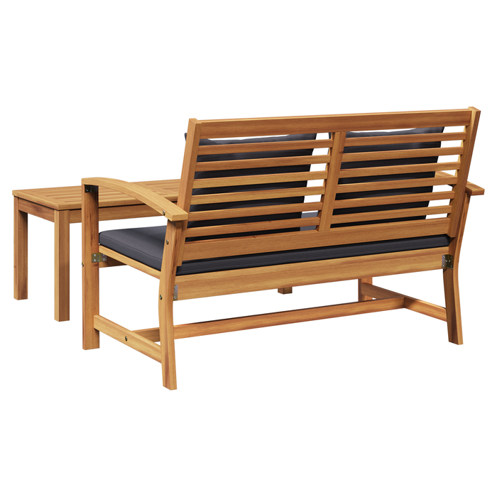 Garden Bench Brown 110 X 64 X 76.5 Cm Solid Teak Wood Axbblabi