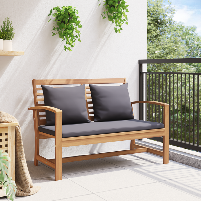 Garden Sofa Set 2 Pcs Brown Solid Teak Wood Axbblabk