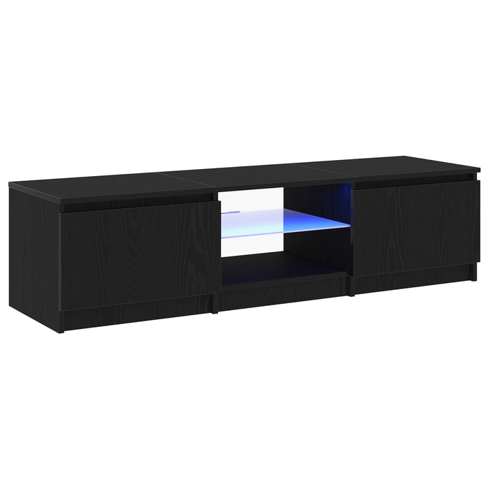 Tv Cabinet Black 140 X 38.5 X 36 Cm Engineered Wood Nlxplt