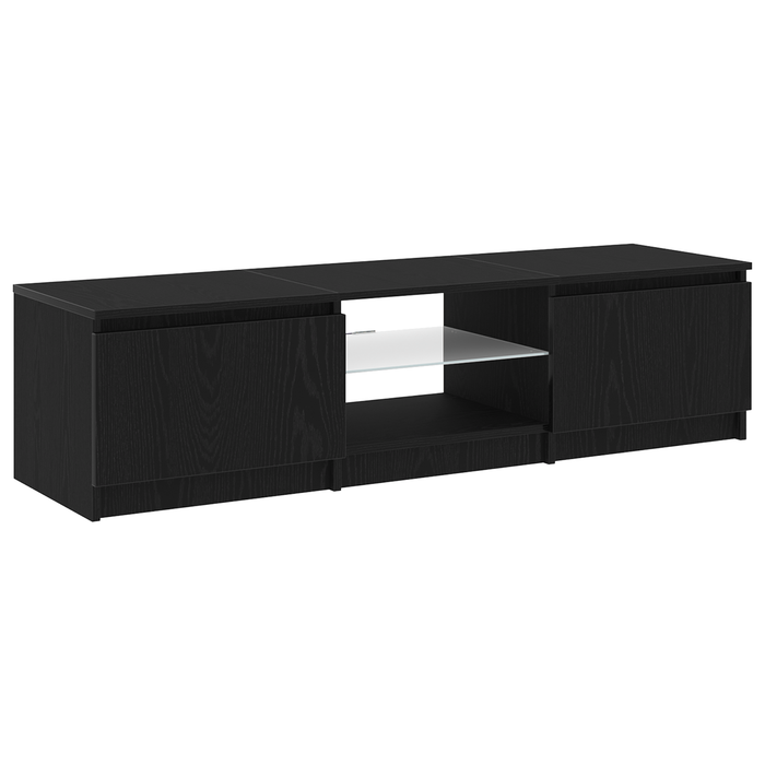 Tv Cabinet Black 140 X 38.5 X 36 Cm Engineered Wood Nlxplt
