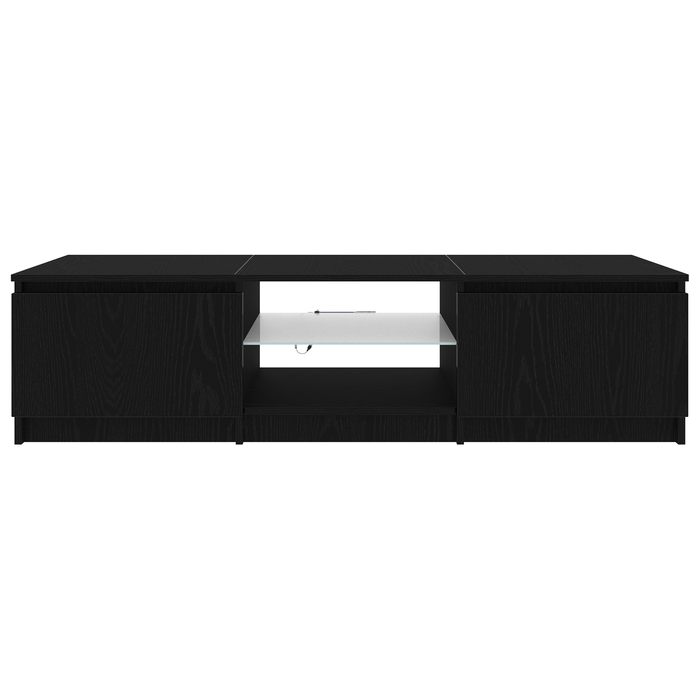 Tv Cabinet Black 140 X 38.5 X 36 Cm Engineered Wood Nlxplt
