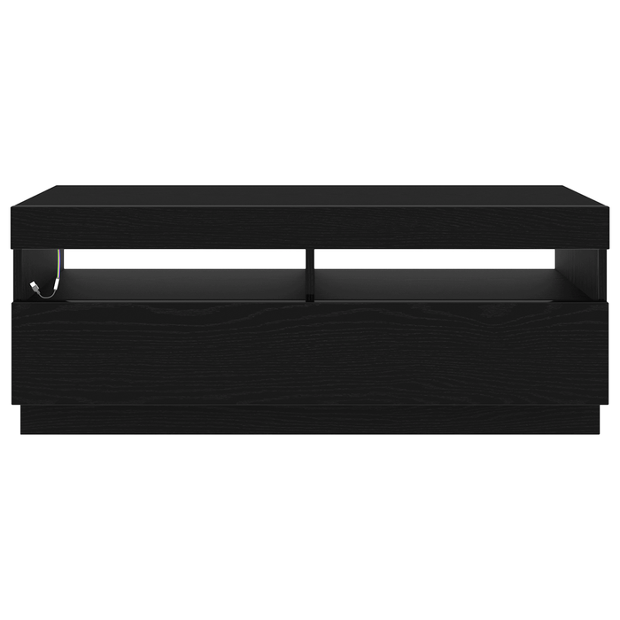 Tv Cabinet Black 100 X 35 X 40 Cm Engineered Wood Nlxplp