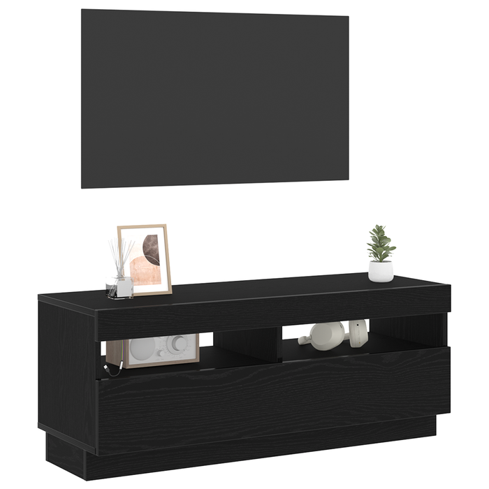 Tv Cabinet Black 100 X 35 X 40 Cm Engineered Wood Nlxplp